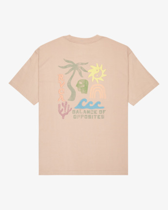 rvca, Deep Think - T-Shirt für Männer, PALE MAUVE (pal) Deep Think - Short Sleeve T-Shirt for Men  EVYZT00288