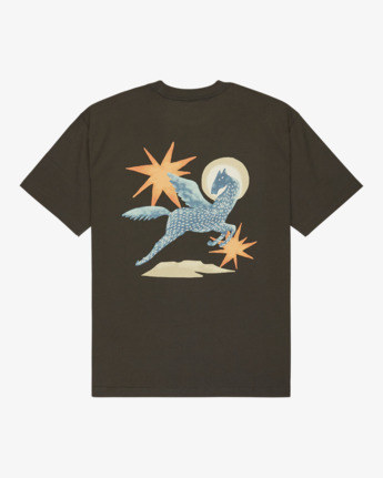 rvca, Pegasus - Short Sleeve T-Shirt for Men, PIRATE BLACK (ptk) Pegasus - Short Sleeve T-Shirt for Men  EVYZT00294