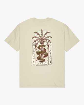 rvca, Serpent - T-Shirt für Männer, CERAMIC (cer) Serpent - Short Sleeve T-Shirt for Men  EVYZT00299