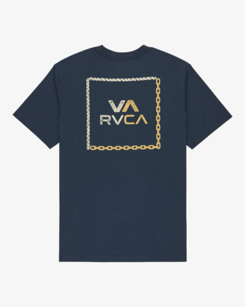 rvca, Va All The Way Variant - Short Sleeve T-Shirt for Men, MOODY BLUE (mdy) Va All The Way Variant - Short Sleeve T-Shirt for Men  EVYZT00304