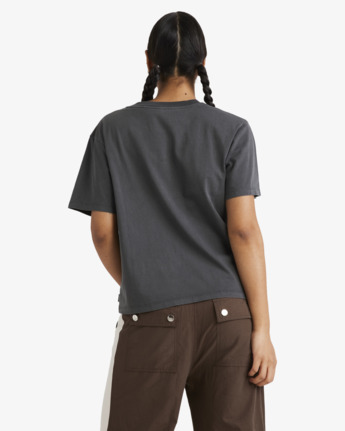rvca, Race Day Easy - Short Sleeves T-Shirt for Women, WASHED BLACK (kta0) Race Day Easy - Short Sleeves T-Shirt for Women  UVJZT00286