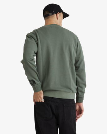 rvca, Global - Pullover Sweatshirt for Men, JADE (gnb0) Global - Pullover Sweatshirt for Men  UVYFT00328