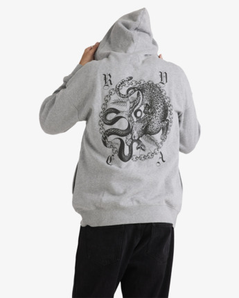 rvca, Benj - Kapuzenpulli für Männer, GREY MARLE (sjsh) Benj - Pullover Hoodie for Men  UVYFT00333