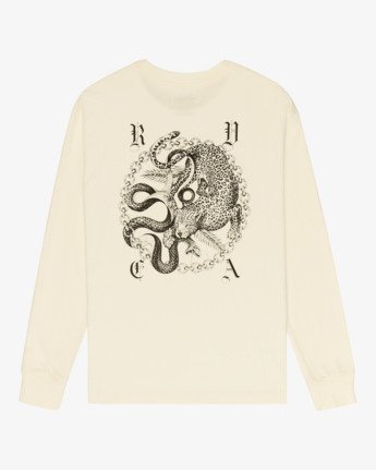 rvca, Benj - Long Sleeves T-Shirt for Men, SALT (wza0) Benj - Long Sleeves T-Shirt for Men  UVYZT00920