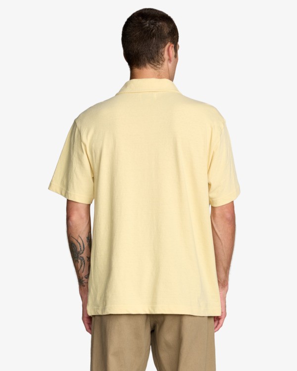 3 Cutback - Polo pour Homme Jaune 23A011602 RVCA