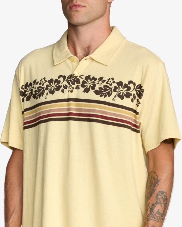 4 Cutback - Polo pour Homme Jaune 23A011602 RVCA
