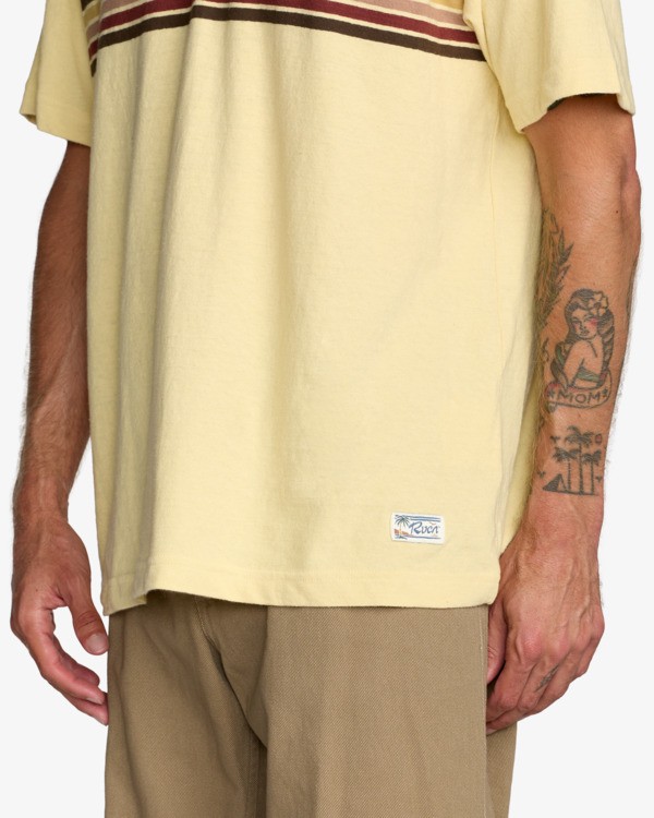 6 Cutback - Polo pour Homme Jaune 23A011602 RVCA