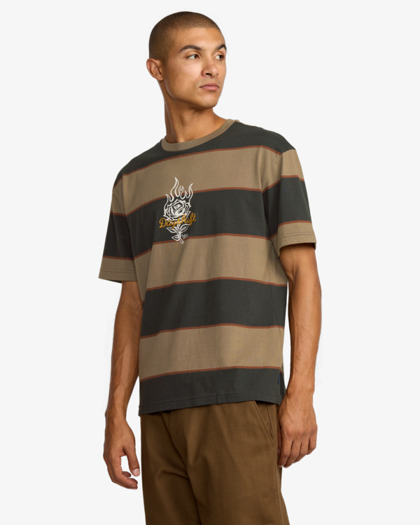 5 KSL Stripe - T-Shirt für Männer Bunt 23A013502 RVCA