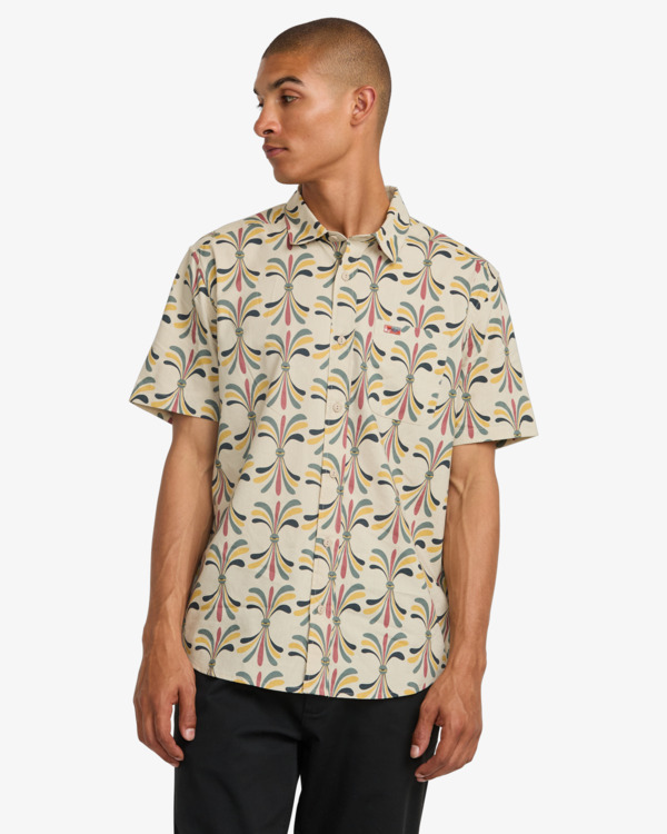 0 LA Eye Floral - Chemise à manches courtes pour Homme Vert 23A041500 RVCA