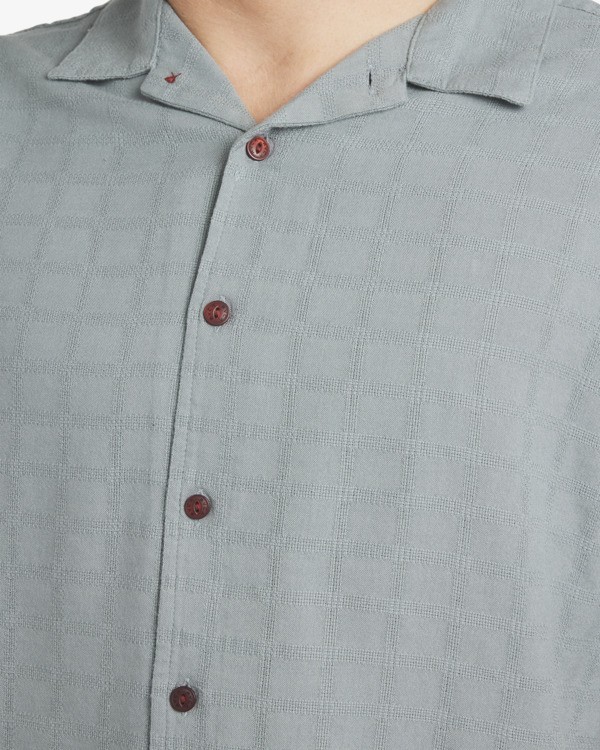 4 Vacancy - Short Sleeves Shirt for Men Grey 23A041503 RVCA