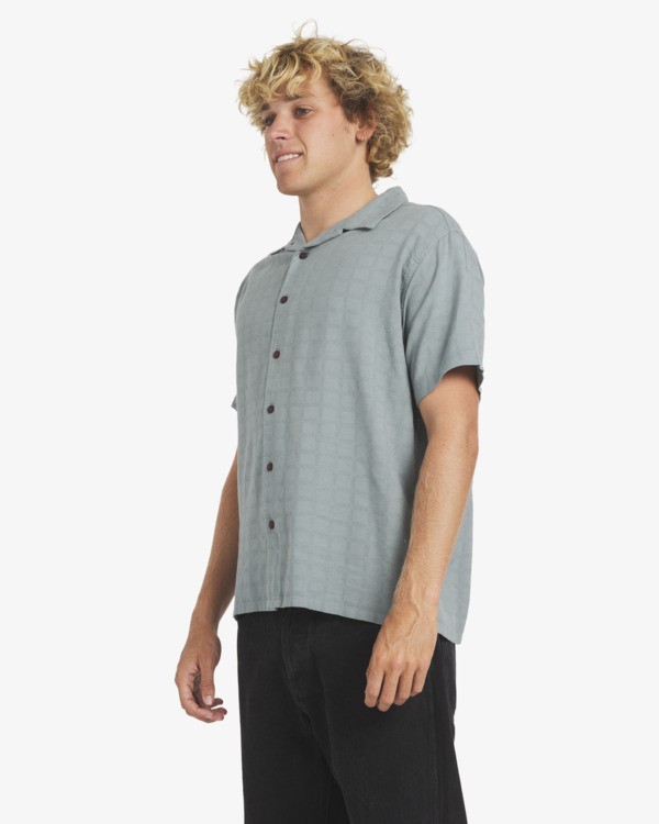 5 Vacancy - Short Sleeves Shirt for Men Grey 23A041503 RVCA