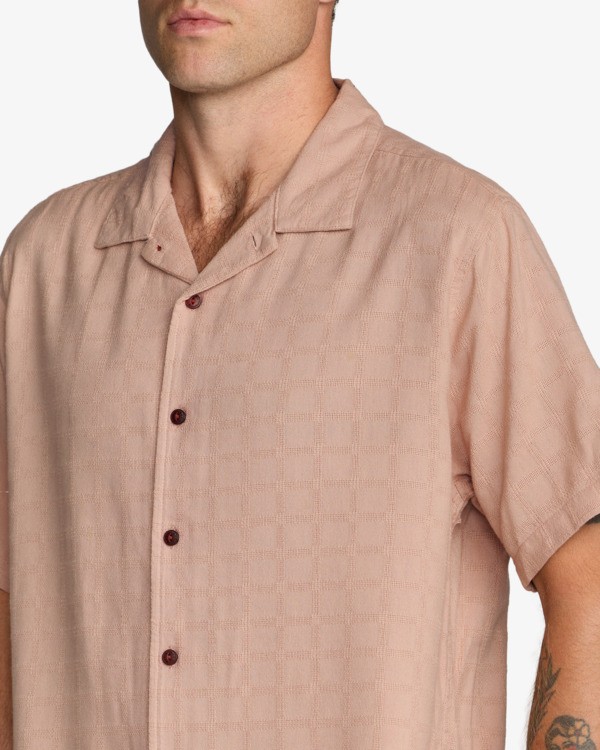 4 Vacancy - Short Sleeves Shirt for Men Purple 23A041503 RVCA