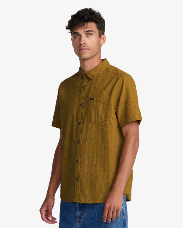 5 Thatll Do Seersucker Vert 23A041603 RVCA