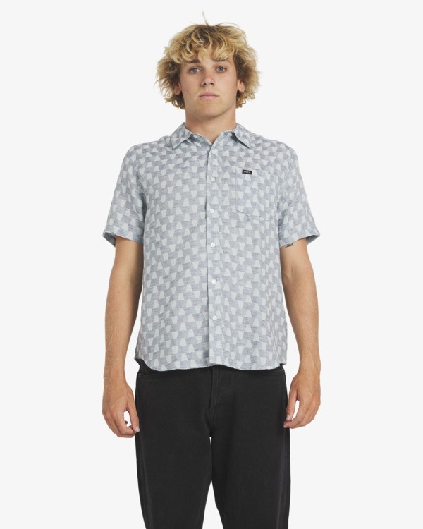2 Va Monogram - Short Sleeve Shirt for Men Multi 23A041607 RVCA