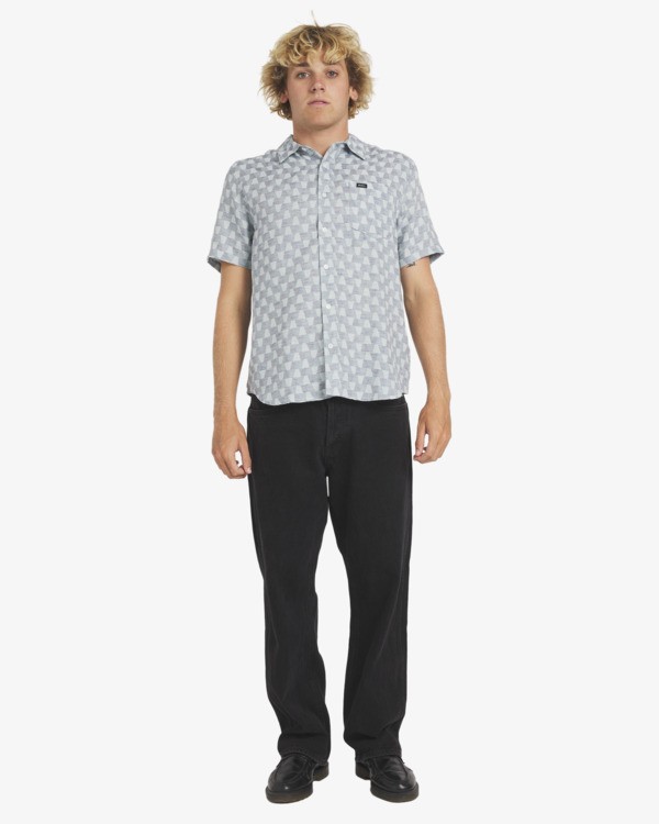 6 Va Monogram - Short Sleeve Shirt for Men Multi 23A041607 RVCA