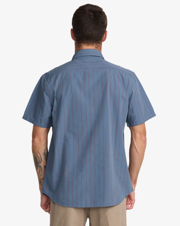 1 Dayshift Workwear Stripe Bleu 23A042606 RVCA