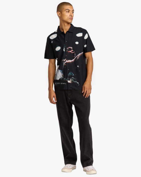 4 RVCA X Ali Rumble - Short Sleeve Shirt for Men Black 23A043514 RVCA