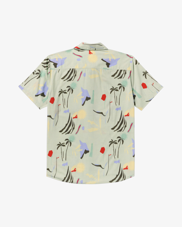 1 Craft - Short Sleeve Shirt for Men Green 23A043522 RVCA