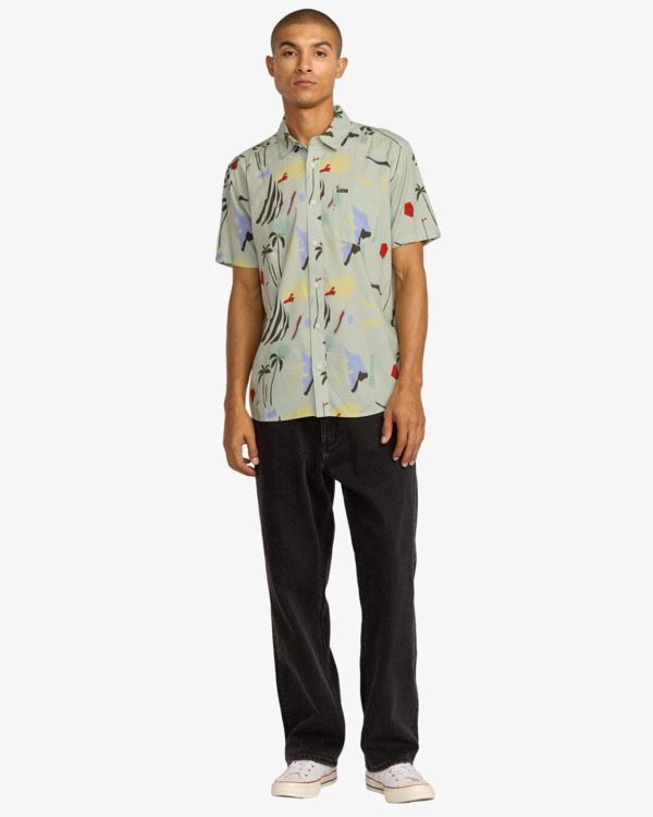 5 Craft - Short Sleeve Shirt for Men Green 23A043522 RVCA