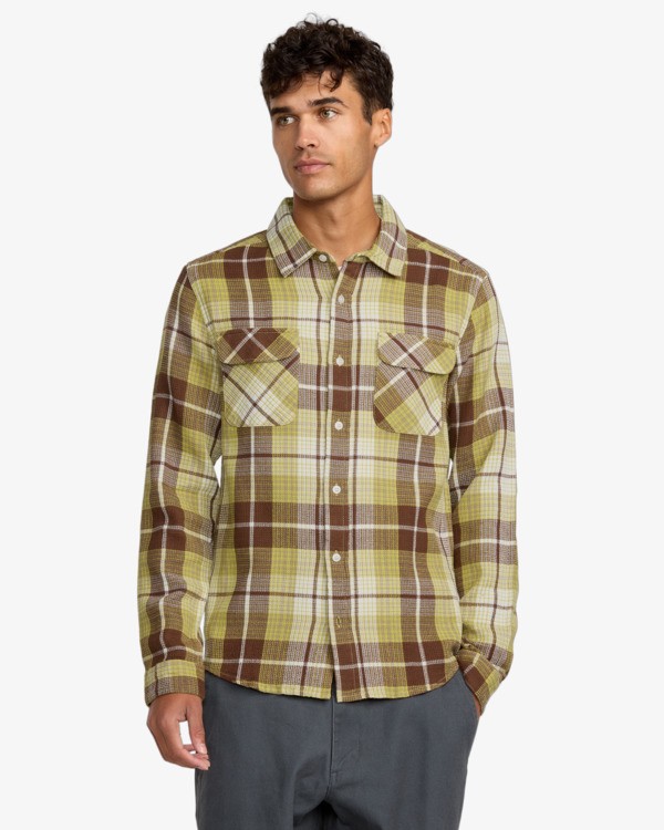 2 Dayshift Flannel - Long Sleeve Shirt for Men Multi 23A053501 RVCA