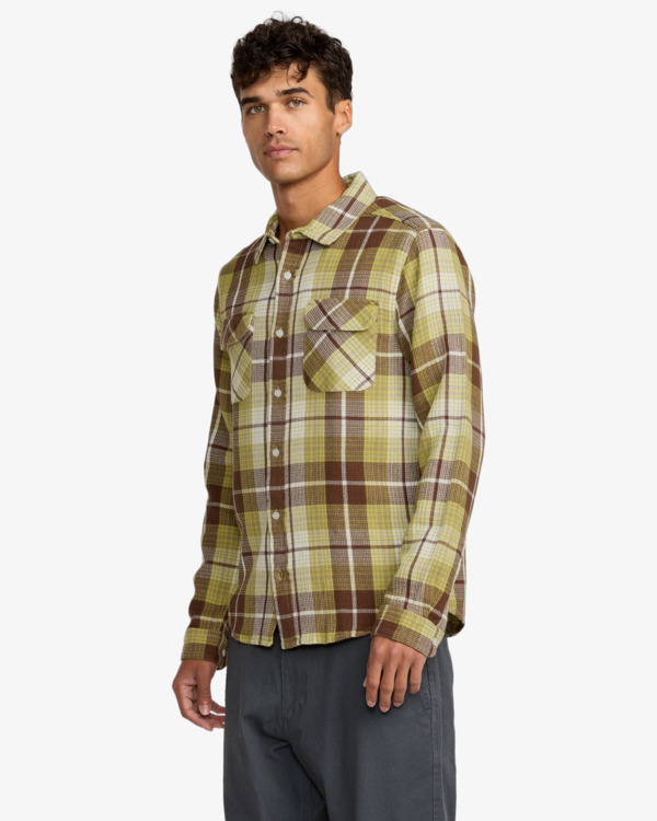 4 Dayshift Flannel - Long Sleeve Shirt for Men Multi 23A053501 RVCA