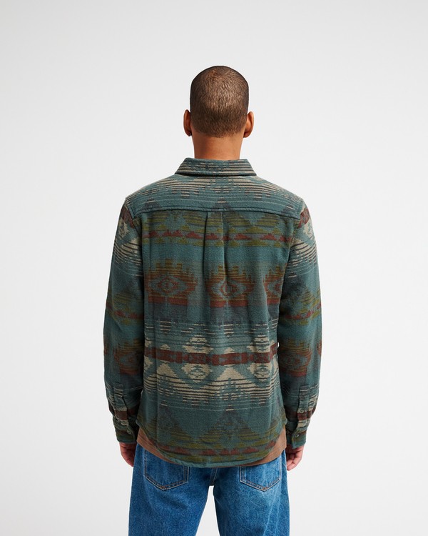 1 Dayshift Blanket Flannel Gr&ouml;n 23A053505 RVCA