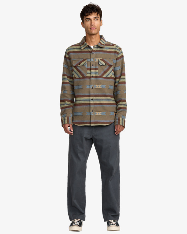 5 Dayshift Blanket Flannel - Long Sleeve Shirt for Men Multi 23A053505 RVCA