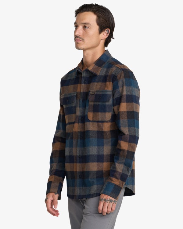 3 Dayshift Blanket Flannel Brown 23A053505 RVCA