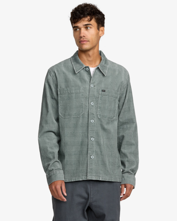 2 Adams - Overshirt for Men Grey 23A053510 RVCA