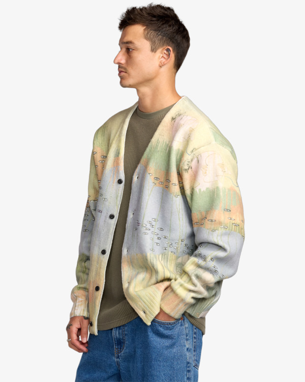 2 Ed Archive - Cardigan for Men Grey 23A073500 RVCA