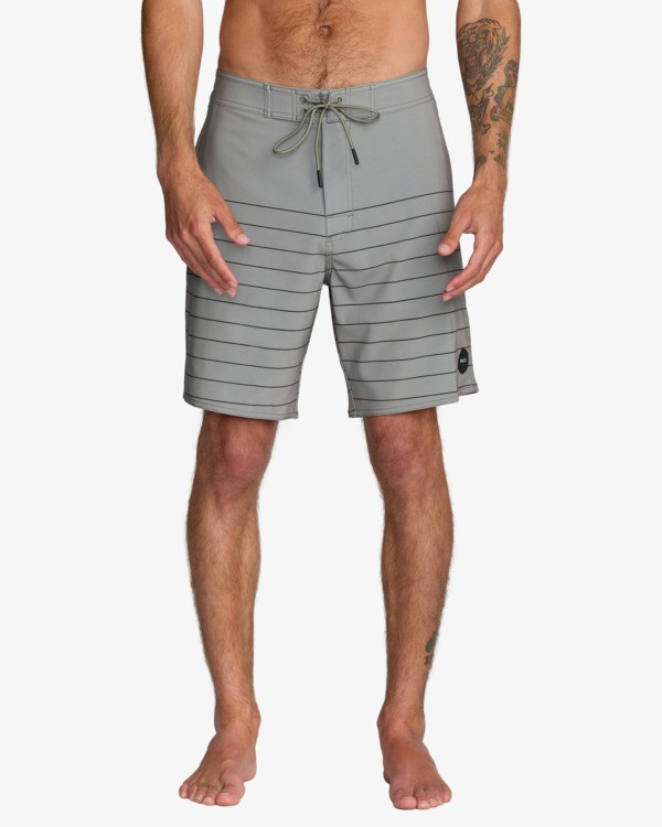 0 Steady Stripe - Boardshort da Uomo Green 23A081603 RVCA