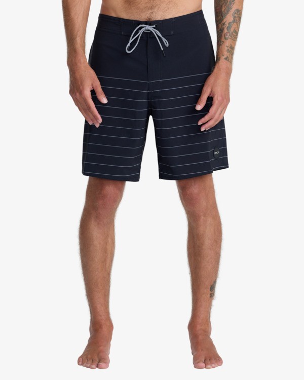 6 Steady Stripe - Boardshorts/Cal&ccedil;&otilde;es de banho para Homem Preto 23A081603 RVCA