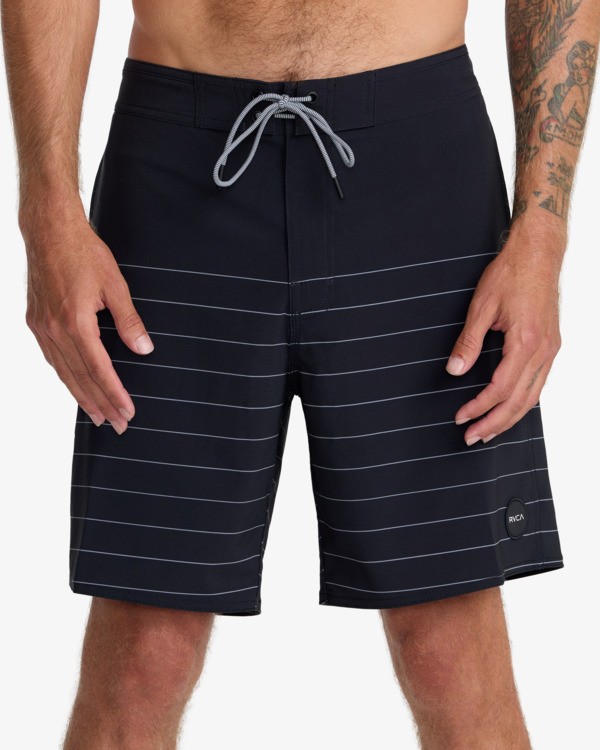 2 Steady Stripe - Boardshorts/Cal&ccedil;&otilde;es de banho para Homem Preto 23A081603 RVCA