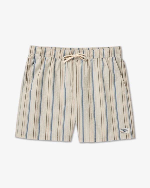 4 Exotica Seersucker Elastic 17" - Cal&ccedil;&otilde;es de banho para Homem Verde 23A101509 RVCA