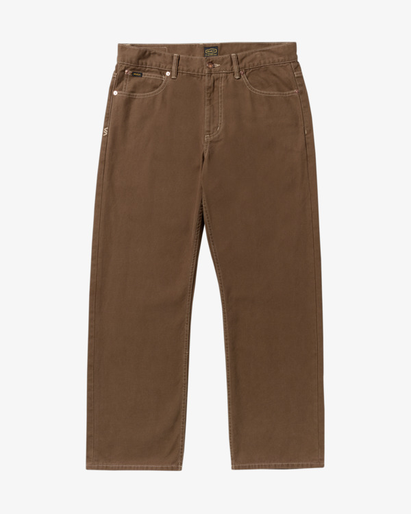 4 Dayshift 5 Pocket - Calças de lona para homem Preto 23A113502 RVCA