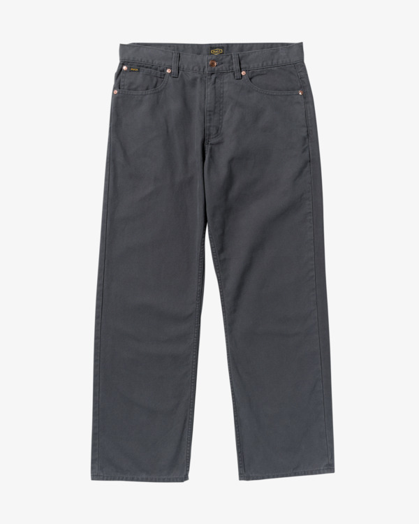 3 Dayshift 5 Pocket - Calças de lona para homem Preto 23A113502 RVCA
