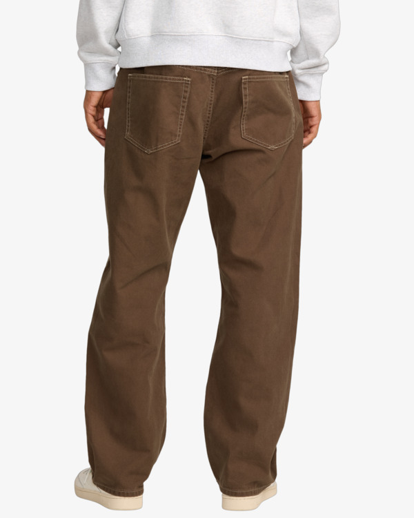 1 Dayshift 5 Pocket - Calças de lona para homem Preto 23A113502 RVCA