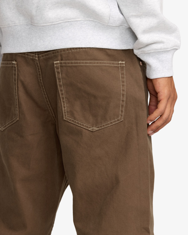 2 Dayshift 5 Pocket - Calças de lona para homem Preto 23A113502 RVCA