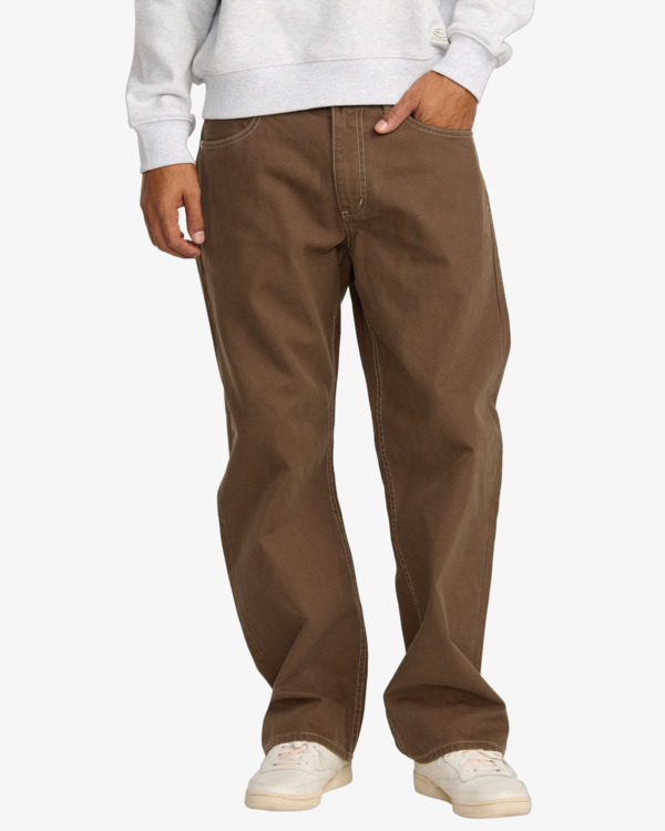 0 Dayshift 5 Pocket - Calças de lona para homem Preto 23A113502 RVCA