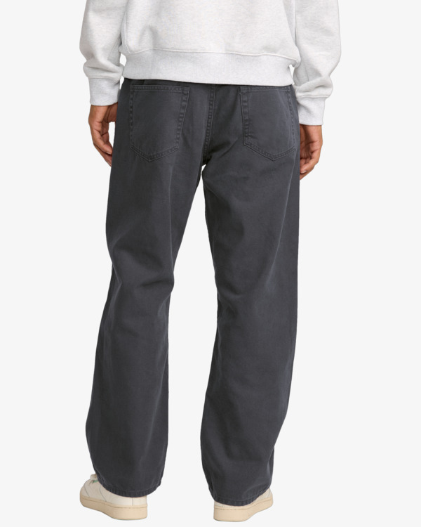 1 Dayshift 5 Pocket - Calças de lona para homem Preto 23A113502 RVCA