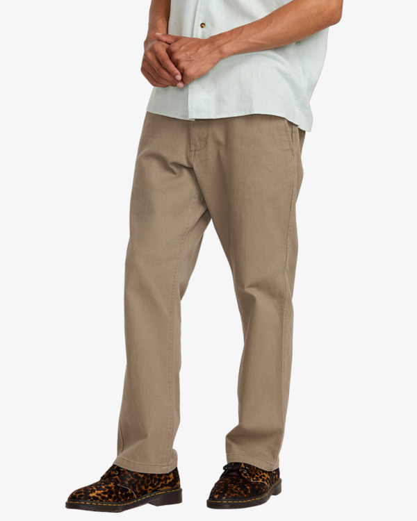2 Americana - Chino Trousers for Men Beige 23A113510 RVCA
