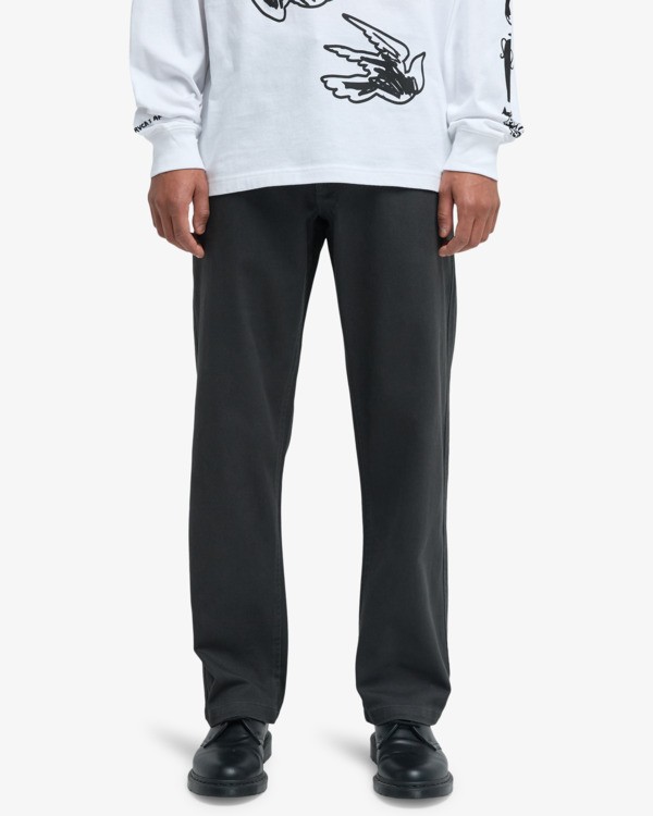 0 Americana - Chino Trousers for Men Black 23A113510 RVCA