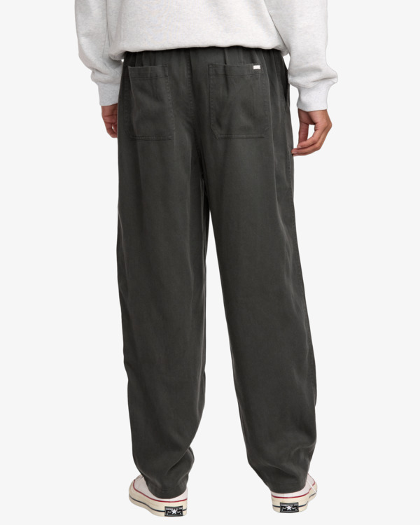 1 Vacancy - Pantalón estilo utility para hombre Negro 23A123504 RVCA