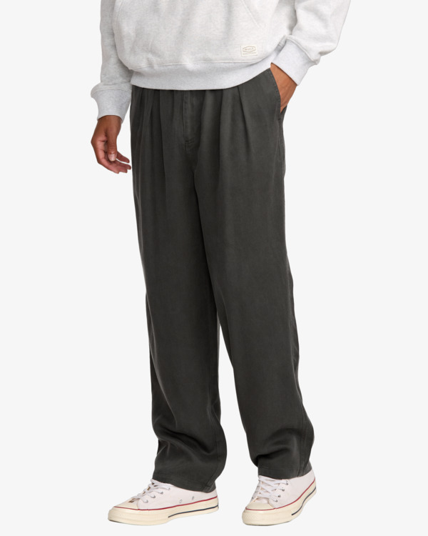 2 Vacancy - Pantalón estilo utility para hombre Negro 23A123504 RVCA