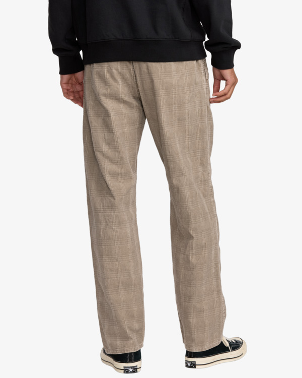 1 Adams Cord - Pantalones elásticos para hombre Beige 23A123505 RVCA