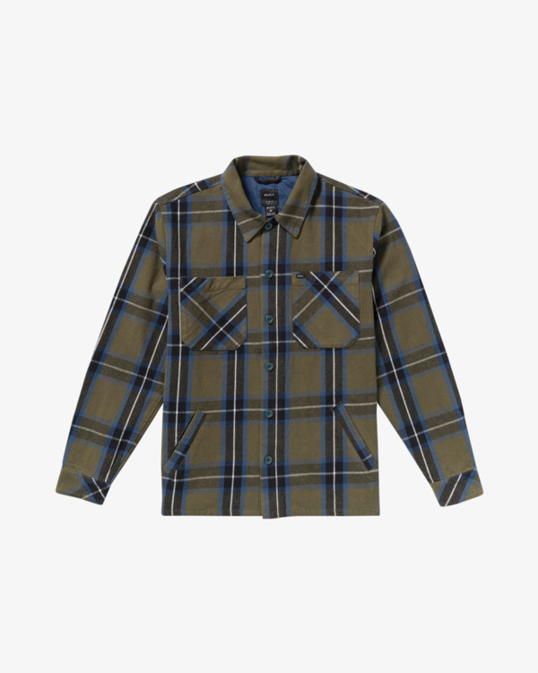 0 Flight Risk - Sobrecamisa para homem Verde 23A153506 RVCA