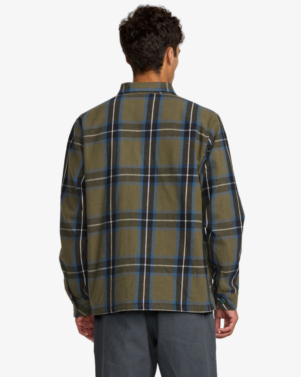 3 Flight Risk - Sobrecamisa para homem Verde 23A153506 RVCA