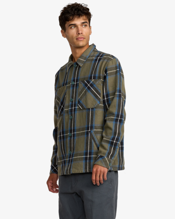 4 Flight Risk - Sobrecamisa para homem Verde 23A153506 RVCA