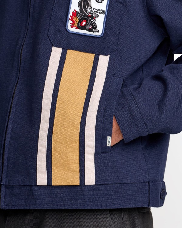 4 Panther Team - Casaco em sarja para Homem Preto 23A166101 RVCA