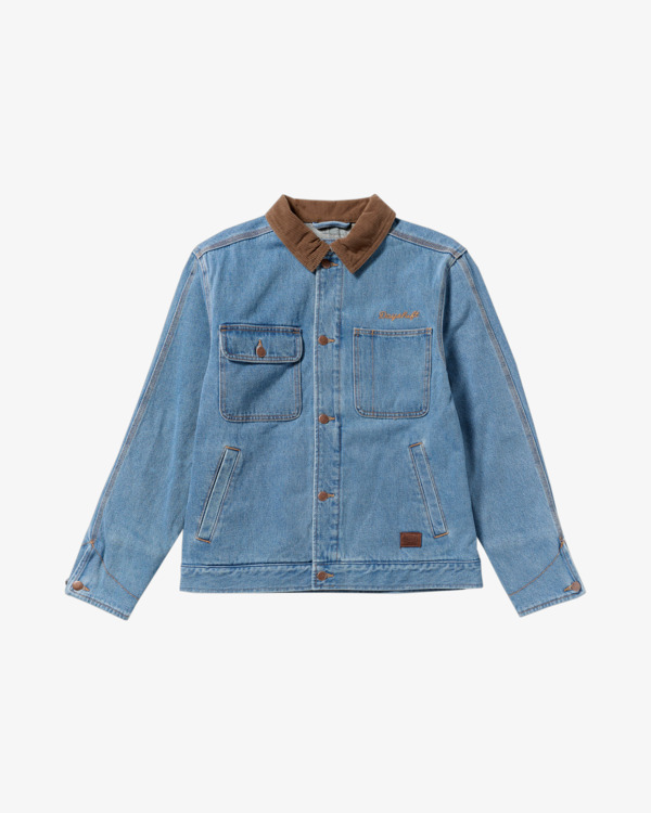 0 Post Dayshift - Chaqueta denim con forro de franela para hombre Azul 23A213506 RVCA